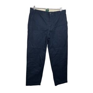 J.Crew Classic Chino Pants Mens W35 L32 Navy Blue Cotton‎ Casual Trousers
